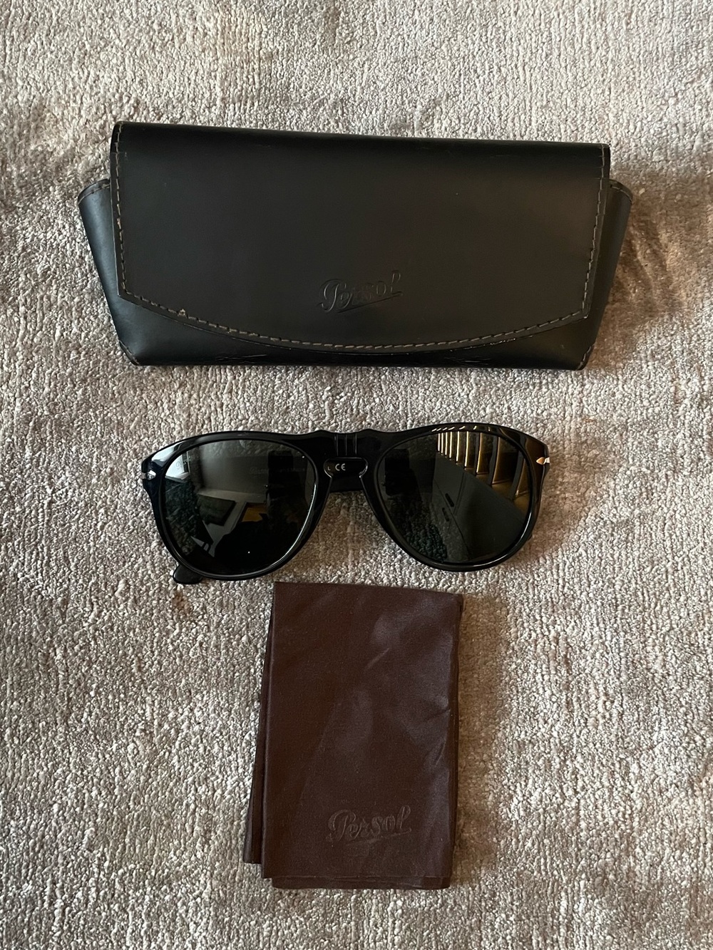 Persol Black Sunglasses with Black Case
